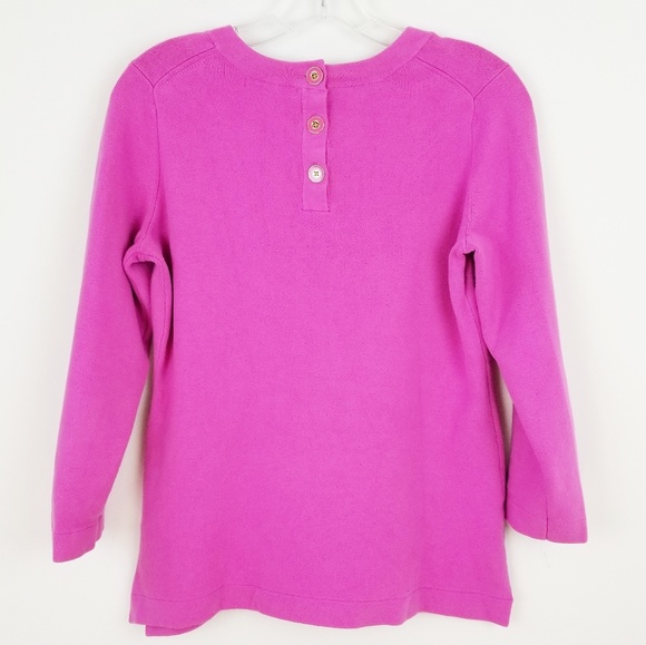 BANANA REPUBLIC Geranium Pink soft cotton sweater - Picture 4 of 8